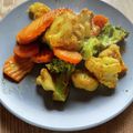 yuki♡70's cooksnap of when they made インゲンエリンギ彩り野菜のカレーマヨ炒め.