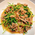 ars28's cooksnap of when they made 豆苗の青椒肉絲.