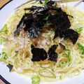 mamchi！'s cooksnap of when they made 超簡単♪全卵と牛乳で和風カルボナーラ.
