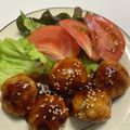 つんpici's cooksnap of when they made 簡単フライパン調理♥肉団子の甘酢あん♪.