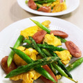 ★papico★'s cooksnap of when they made アスパラとウインナーと卵の炒め物.