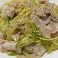 わっきー0424's cooksnap of when they made ガッツリ系✤豚バラと白ネギの塩だれパスタ.