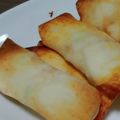 まるいタヌキ's cooksnap of when they made 揚げない！クリームチーズと ささみ春巻き.
