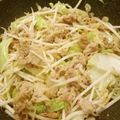 CBRsaiko's cooksnap of when they made 豚キャベツでさっぱりもやしポン酢炒め.