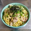 ebipeco's cooksnap of when they made ランチに♫鶏肉と水菜の柚子胡椒パスタ.