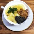 horseland's cooksnap of when they made 黒すりゴマ☆キウイヨーグルト♪.