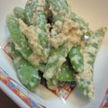 ＊ｈａｎａｃａｆｅ＊'s cooksnap of when they made スナップエンドウのゴマ衣✿.
