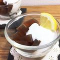 horseland's cooksnap of when they made ❀紅茶味の寒天とヨーグルト❀.