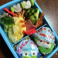 RKN♡'s cooksnap of when they made 鬼滅の刃、禰豆子の麻の葉模様のキャラ弁.