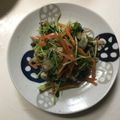 クック78R779☆'s cooksnap of when they made 豆苗とにんじんのナムル.