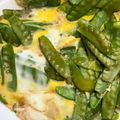 しゅーくりーむママ's cooksnap of when they made 農家のレシピ★さやえんどうの卵とじ★.