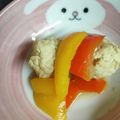 chocoreiti's cooksnap of when they made 鶏団子とパプリカの白だしさっと煮.