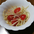 ramieru's cooksnap of when they made トマトともやしの前菜.