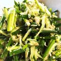 lovebeers's cooksnap of when they made キャベツと小ネギのナムル.