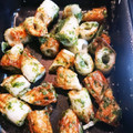 玉山のい's cooksnap of when they made 揚げない、ちくわの磯辺焼き.