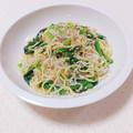 まあまま☆0403's cooksnap of when they made 小松菜としらすの焼きそば☆.