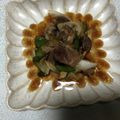 Laufen's cooksnap of when they made 砂肝(ズリ)と玉ねぎの炒めもの.