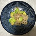 Laufen's cooksnap of when they made 蓮根とそら豆のバター炒め☆柚子ポン掛け.