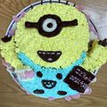 クックB2YCER☆'s cooksnap of when they made ミニオン？！誕生日ケーキ.