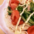 67luna's cooksnap of when they made 疲れていても簡単にできるサラダ冷麦.