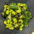 Reo14☆'s cooksnap of when they made 枝豆とオクラの塩昆布あえ.
