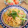 AKI∵'s cooksnap of when they made 明太子とアスパラのパスタ♪.