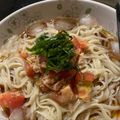 トコタン's cooksnap of when they made トマツナそうめん.