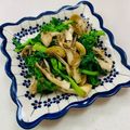 あっこ姉's cooksnap of when they made ほろ苦♪菜の花と舞茸のガーリックソテー.