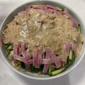 ママメイン！時々子供's cooksnap of when they made ＊きゅうりとハムで＊バンバンジー風サラダ.
