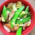 すだてぃん's cooksnap of when they made 下茹で不要！スナップエンドウの卵炒め.
