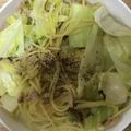 かおり♡♡♡'s cooksnap of when they made 簡単！キャベツとツナの和風柚子胡椒パスタ.