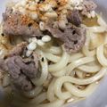 ちさちゅ★'s cooksnap of when they made 夫も喜ぶ　休日ランチにオススメ　肉うどん.