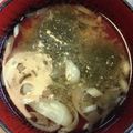 R2016's cooksnap of when they made とろろ昆布とみょうがのお味噌汁.