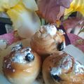 ちびねおふわ作業所's cooksnap of when they made ブルーベリー＆クリームチーズのパン.