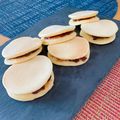 obirara's cooksnap of when they made ホットケーキMIXでバターどら焼き.