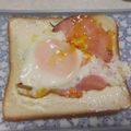 きらり流れ星's cooksnap of when they made 深煎りごまドレッシングで！ハムエッグ.