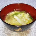 ＠迷子＠'s cooksnap of when they made 速攻3分！卵と長ねぎの即席お吸い物.