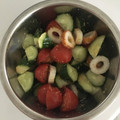 12aloe26's cooksnap of when they made きゅうりとミニトマトと枝豆の胡麻和え.