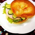 ふうはっちゃん's cooksnap of when they made 簡単☆ベーグルサンドイッチ.