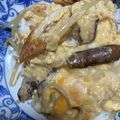 kinkinsan's cooksnap of when they made m竹輪ともやしの玉子丼.