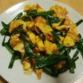 tais0903's cooksnap of when they made ニラと卵の炒め.