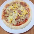 Noa1112's cooksnap of when they made キャンプ アウトドア BBQで簡単ピザ.