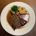 快眠トモちゃん's cooksnap of when they made 2cmのステーキの焼き方（ソースも）.