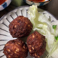 chisa−ri's cooksnap of when they made こんがり＊豚ひき肉と竹の子のつくね揚げ.