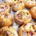 なるひと's cooksnap of when they made ＊ベーコンチーズふらんすパン＊.