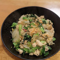 gomibaco's cooksnap of when they made 鶏挽肉と小松菜のエスニック炒め.