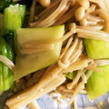 はにーくろーばー's cooksnap of when they made ★あと一品★えのきとチンゲン菜の中華炒め.