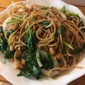 ゆるべジharu's cooksnap of when they made 小松菜と納豆のパスタ.