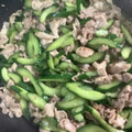 さくら11's cooksnap of when they made 豚こまとキュウリの和風炒め.