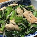 みぃこ☆ママ's cooksnap of when they made 超簡単！鶏胸肉と小松菜のガリバタ炒め.